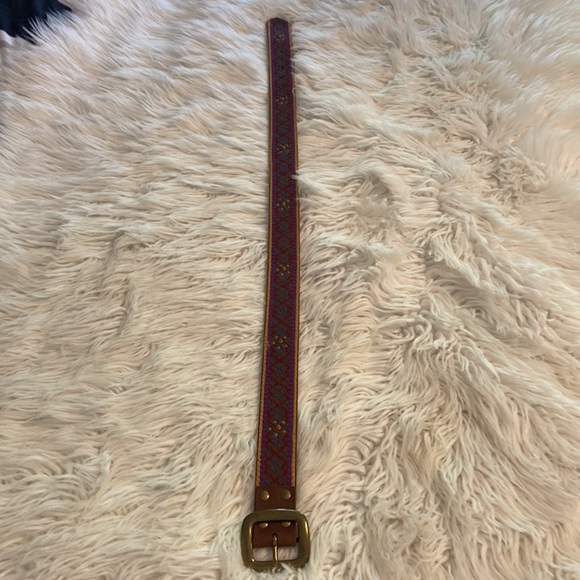 Lucky Brand Brown and Purple Embroidered Belt size S (30) excellent condition - Picture 3 of 8